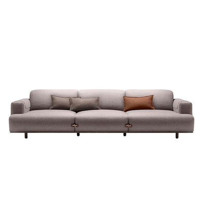 Aosta Light Brown Sofa 85.04"D