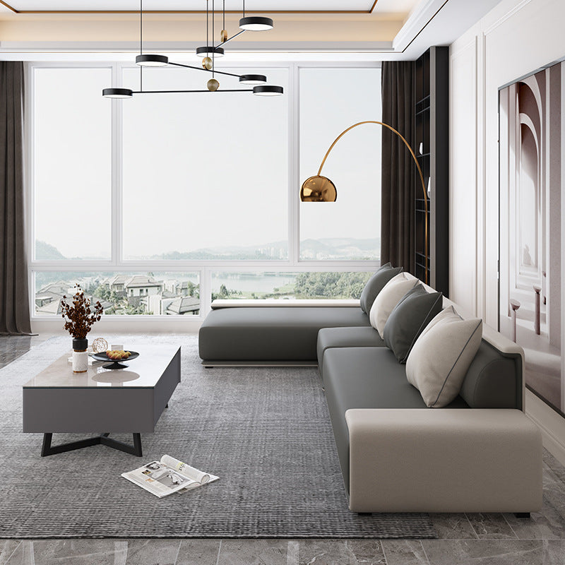 Belluno Grey Technology Cloth Sofa 141.73"D