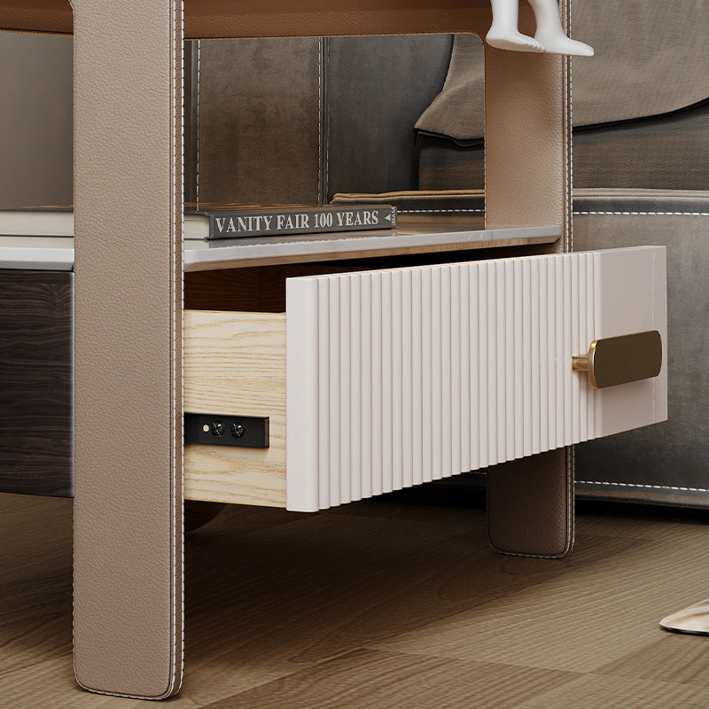 Garda Grey Solid Wood Nightstands 19.68&