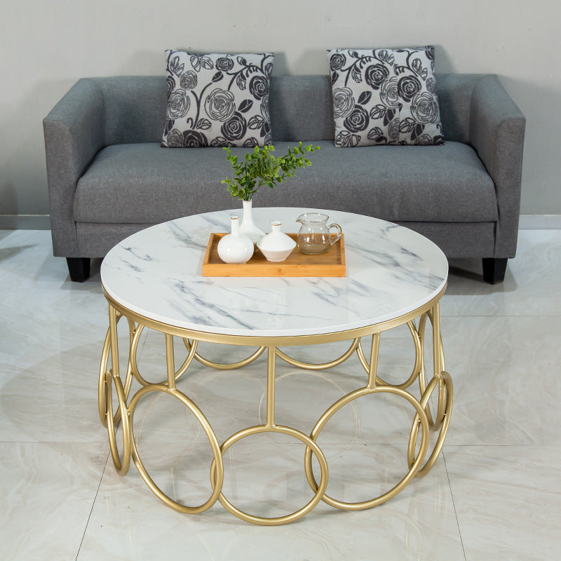 Bologna Black Marble Coffee Table 31.49"D