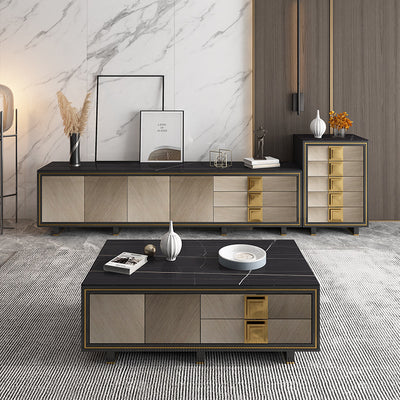 Bergamo  Plate Coffee Tables 53.15''D