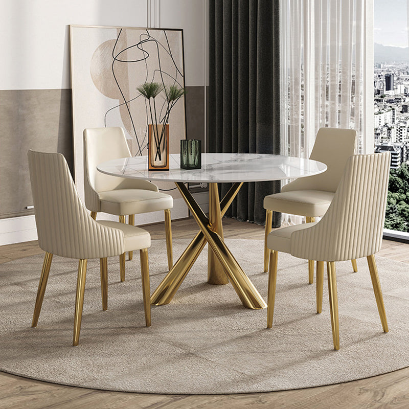 Oristano Leather Dining Chairs 17.71"D  (with 2 chairs)