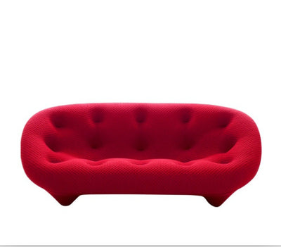 Pozzallo Grey Lint Sofa 82.67"D
