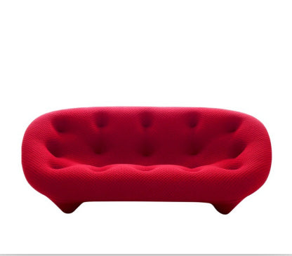 Pozzallo Grey Lint Sofa 82.67"D