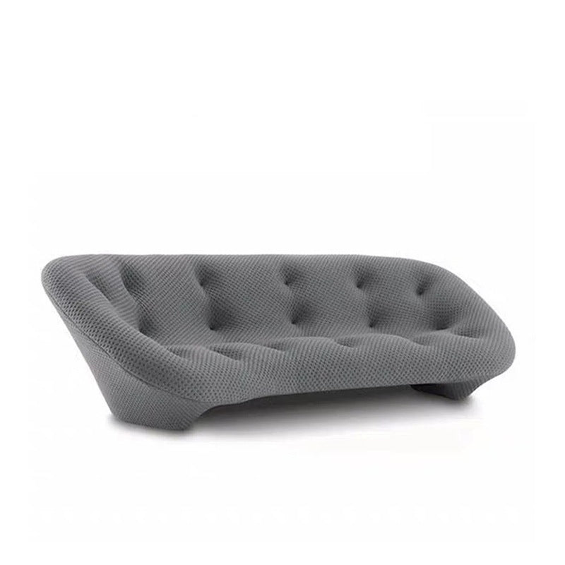 Pozzallo Grey Lint Sofa 82.67"D