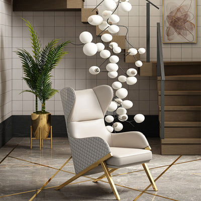 Bologna Leather Lounge Chairs 27.56''D （Without Pillows）