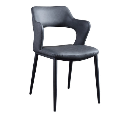Capri PU Leather Dining Chairs 20.86"D (with 2 chairs)