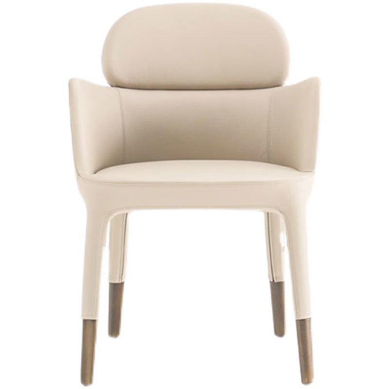Portorosa Khaki PU Leather Dining Chairs 23.03"D