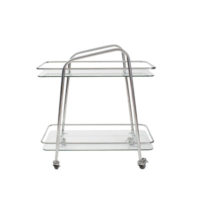 Bagnoli Tempered Glass Side Tables 25.59"D