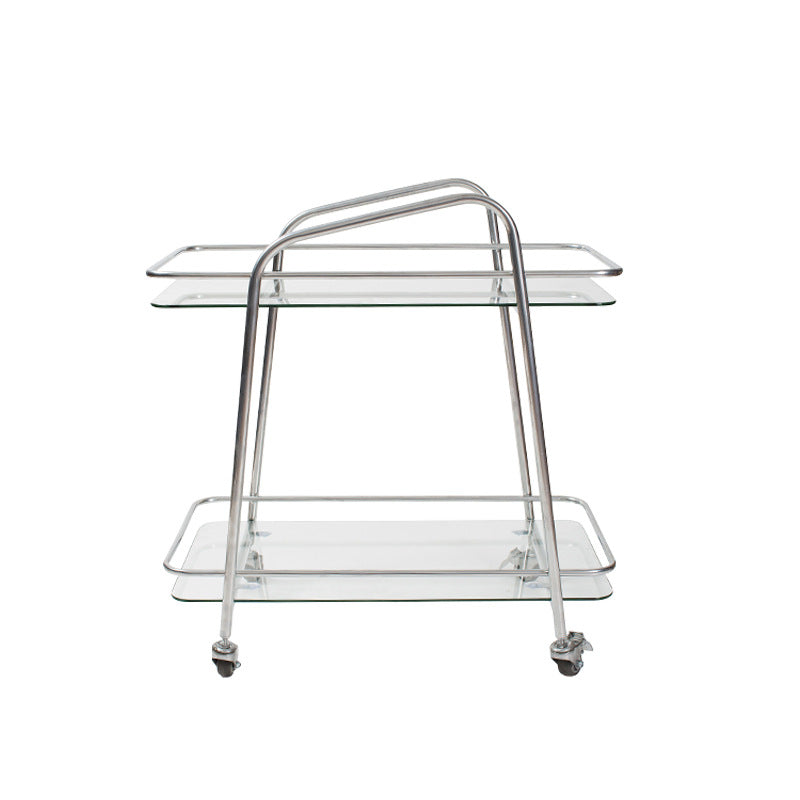 Bagnoli Tempered Glass Side Tables 25.59"D