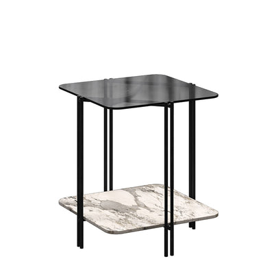 Bagnoli Side Table with Two Layers 19.68"D