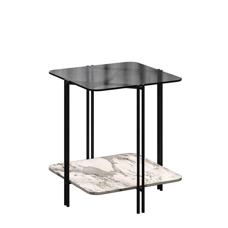 Bagnoli Side Table with Two Layers 19.68"D