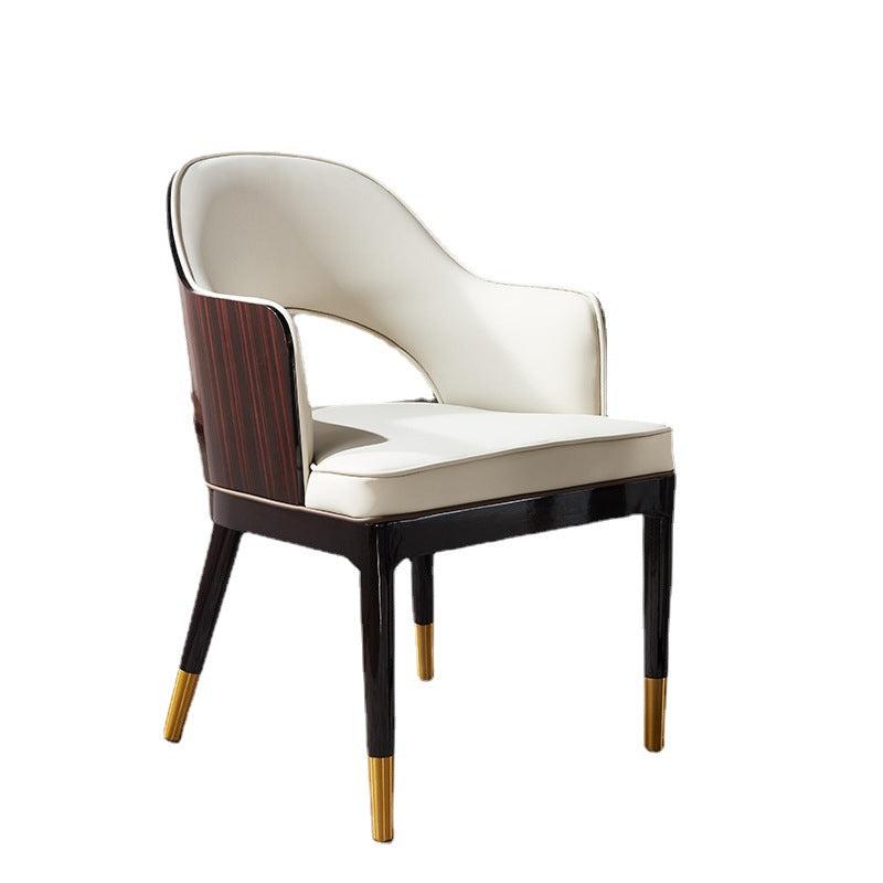 Pomezia Microfiber leather Dining Chairs 22.83"D  (with 2 chairs)