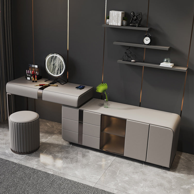Alghero Leather Makeup Vanities 39.37"D+62.99"D+12.99"D