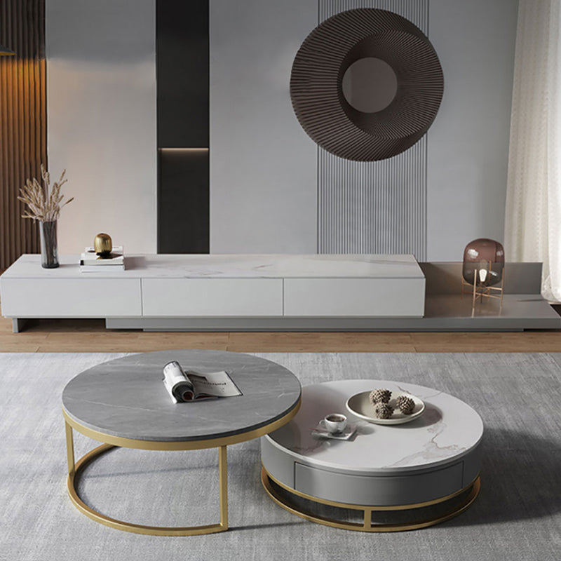 Battipaglia Slate TV Stand 78.74"D