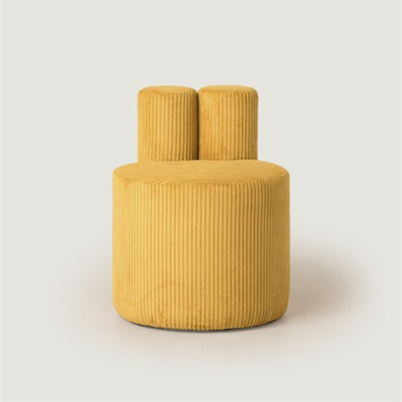 Belluno Corduroy Round Pouf 18.50"D