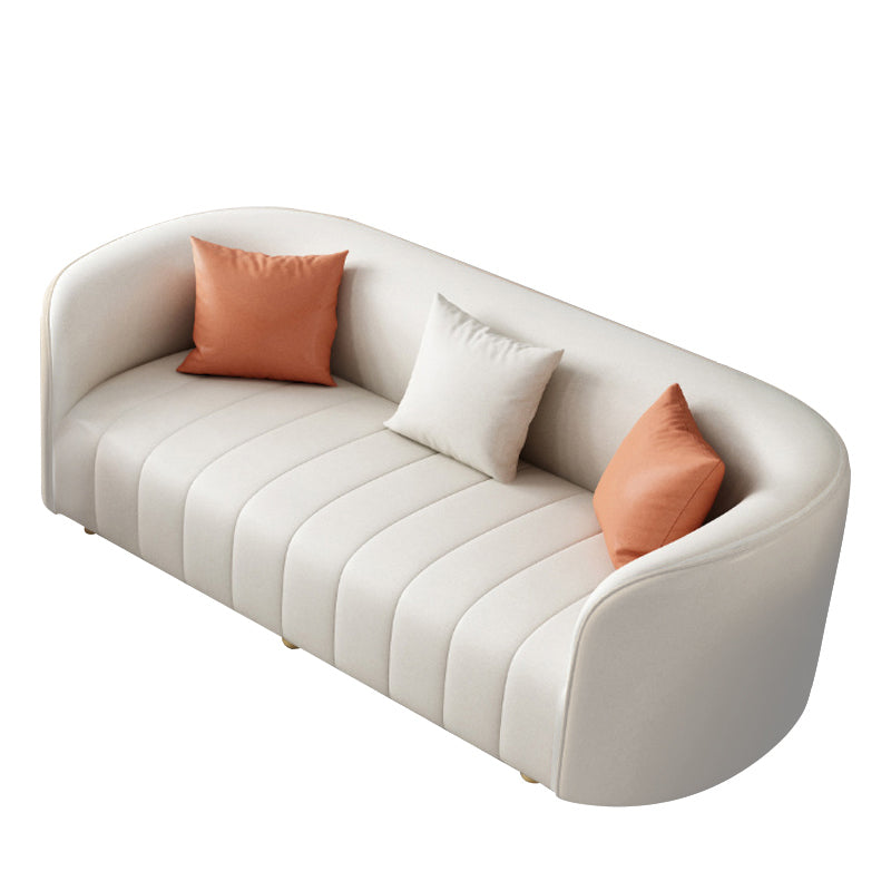 Thiene Beige Technology cloth sofa 88.58"D