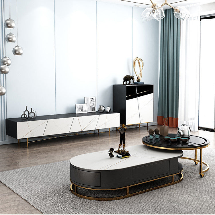 Biella Black Slate TV Stand 70.86&