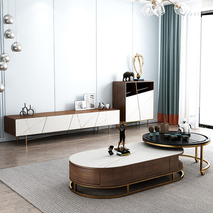 Biella Black Slate TV Stand 70.86&