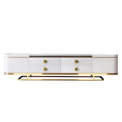 Arona Orange Marble TV Stand 86.61"D