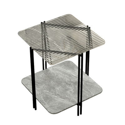 Bagnoli Side Table with Two Layers 19.68"D