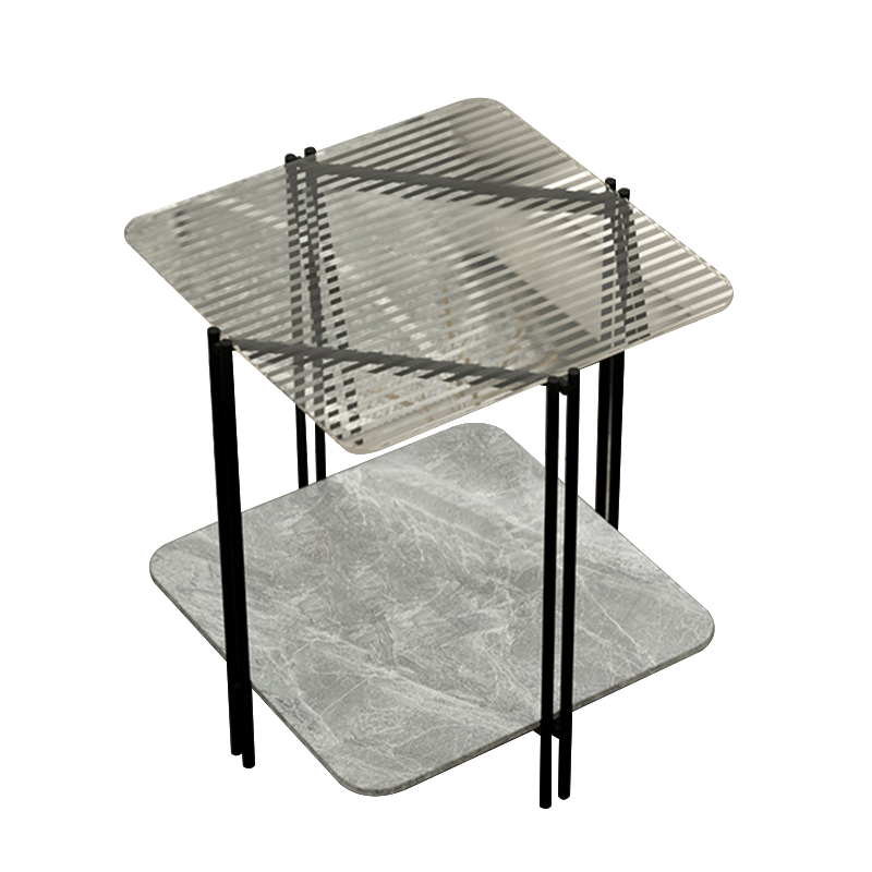 Bagnoli Side Table with Two Layers 19.68"D
