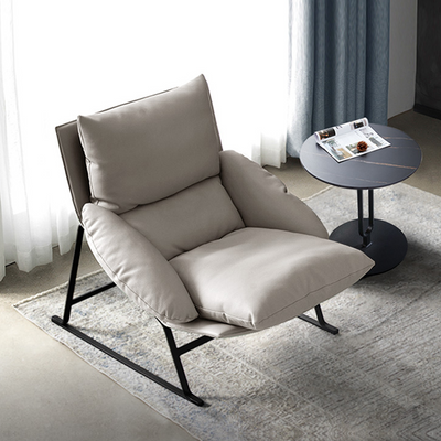 Olbia Green First Layer Leather Lounge Chairs 34.64"D
