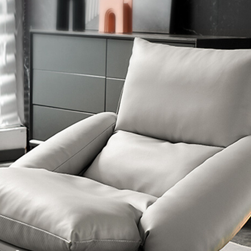 Olbia Green First Layer Leather Lounge Chairs 34.64"D