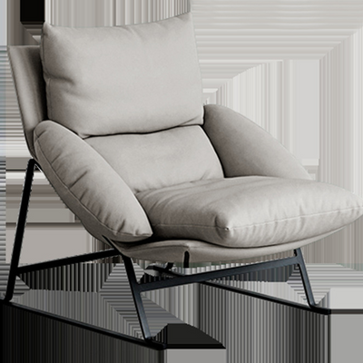 Olbia Green First Layer Leather Lounge Chairs 34.64"D