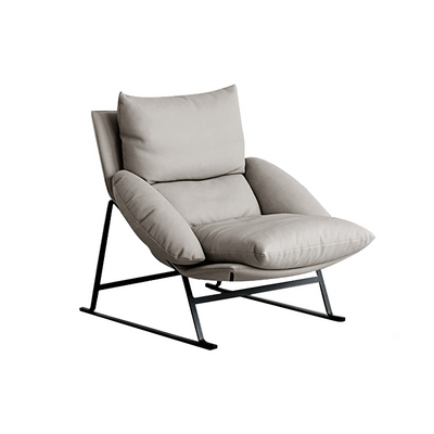 Olbia Green First Layer Leather Lounge Chairs 34.64"D