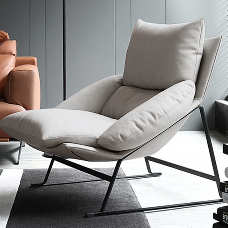Olbia Green First Layer Leather Lounge Chairs 34.64"D
