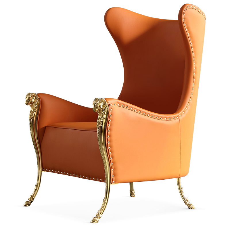 Empoli Blue Lint Lounge Chairs 24.41"D