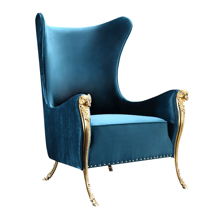 Empoli Blue Lint Lounge Chairs 24.41"D