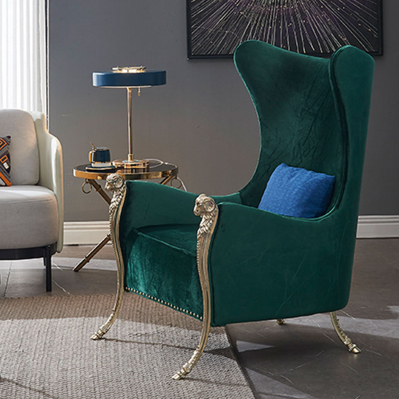 Empoli Blue Lint Lounge Chairs 24.41"D