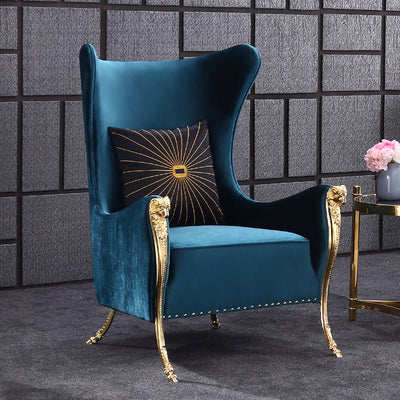 Empoli Blue Lint Lounge Chairs 24.41"D