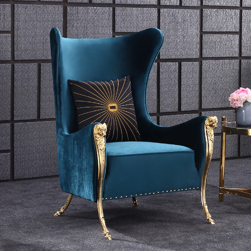 Empoli Blue Lint Lounge Chairs 24.41"D