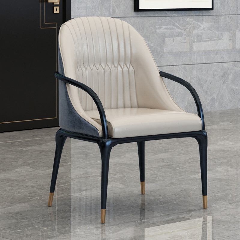 Oristano Leather Dining Chairs 22.44"D (with 2 chairs)