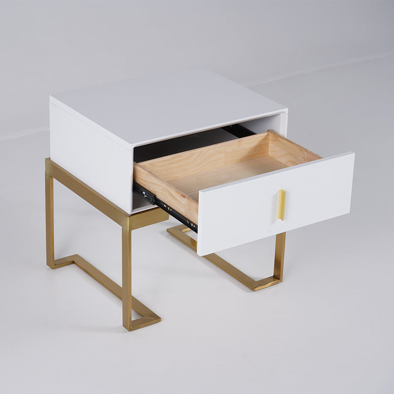 Brescia White MDF Nightstands 19.68&