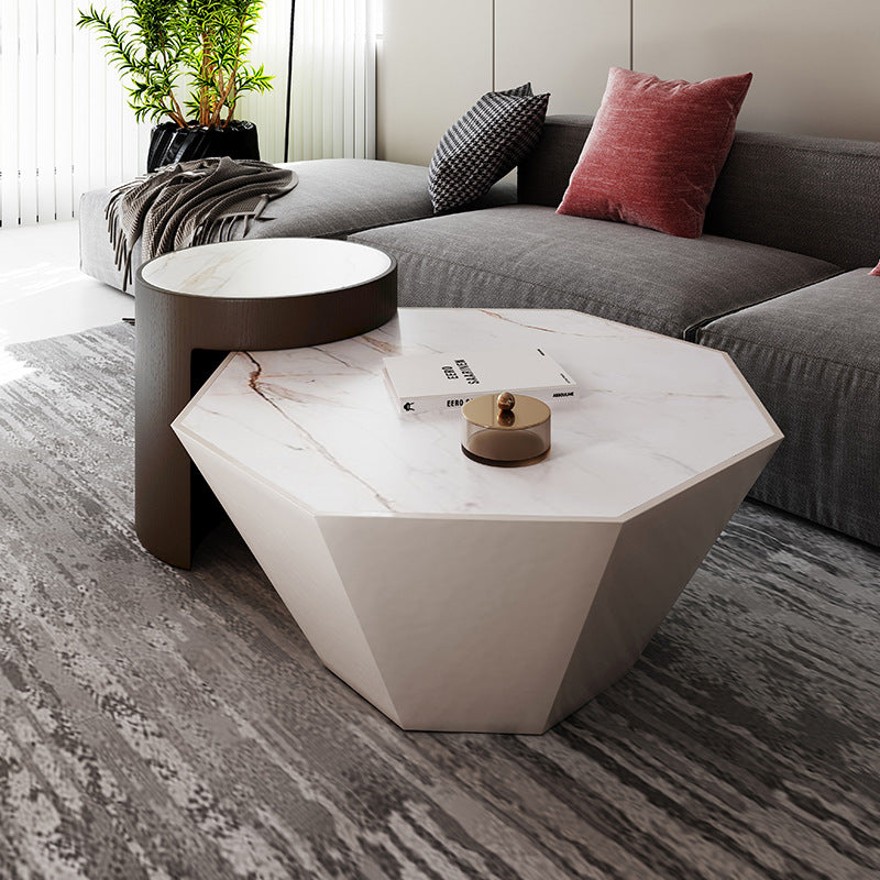 Dueville Slate Coffee Tables 33.07"D+19.68"D