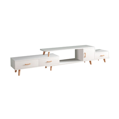Arona White Solid Wood TV Stand 70.86''D