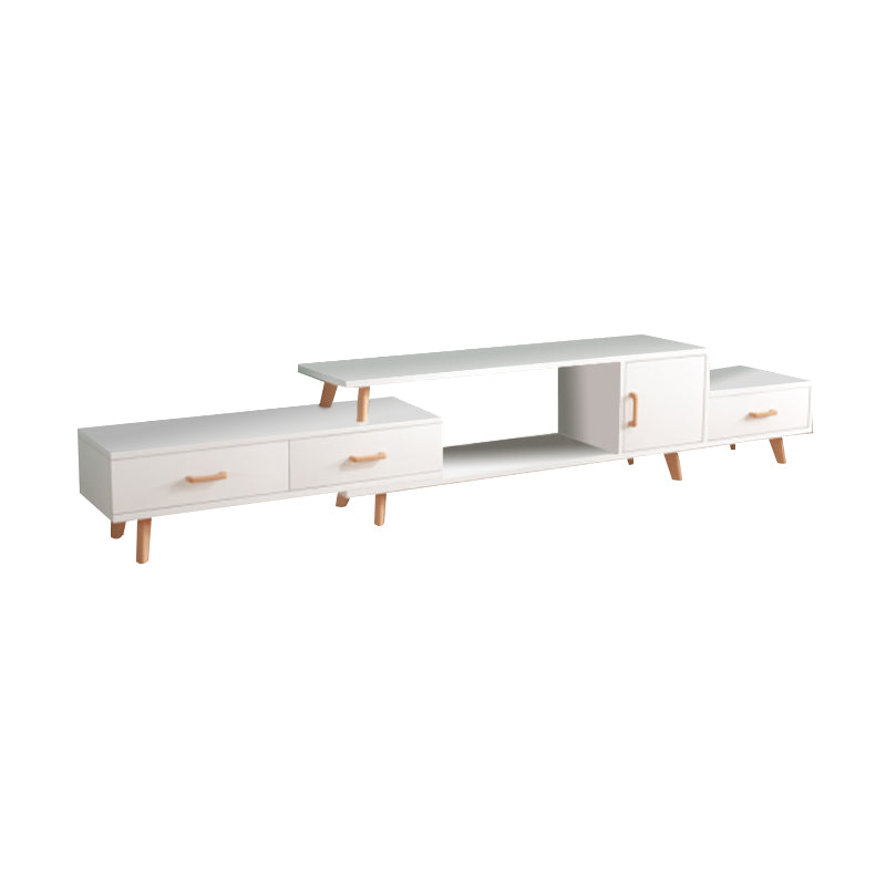 Arona White Solid Wood TV Stand 70.86&
