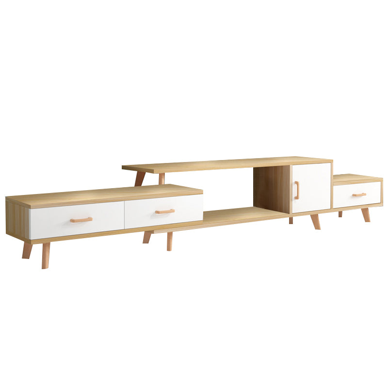 Arona White Solid Wood TV Stand 70.86&