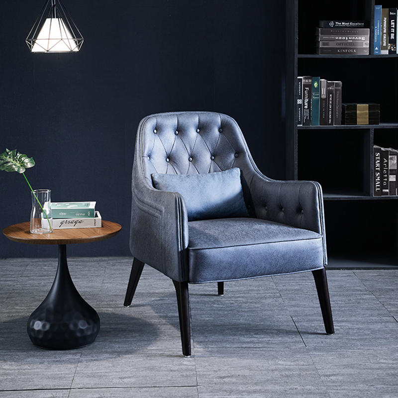 Olbia Faux Leather Lounge Chairs 26.77"D (Without Pillows)