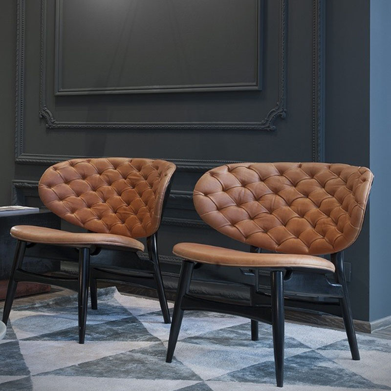 Olbia Faux Leather Lounge Chairs 27.56"D
