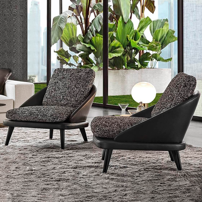 Olbia Faux Leather Lounge Chairs 29.92"D