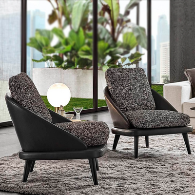 Olbia Faux Leather Lounge Chairs 29.92"D