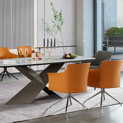 Olbia Faux Leather Lounge Chairs 25.59"D