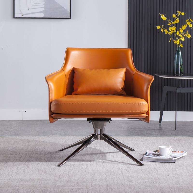 Olbia Faux Leather Lounge Chairs 25.59"D
