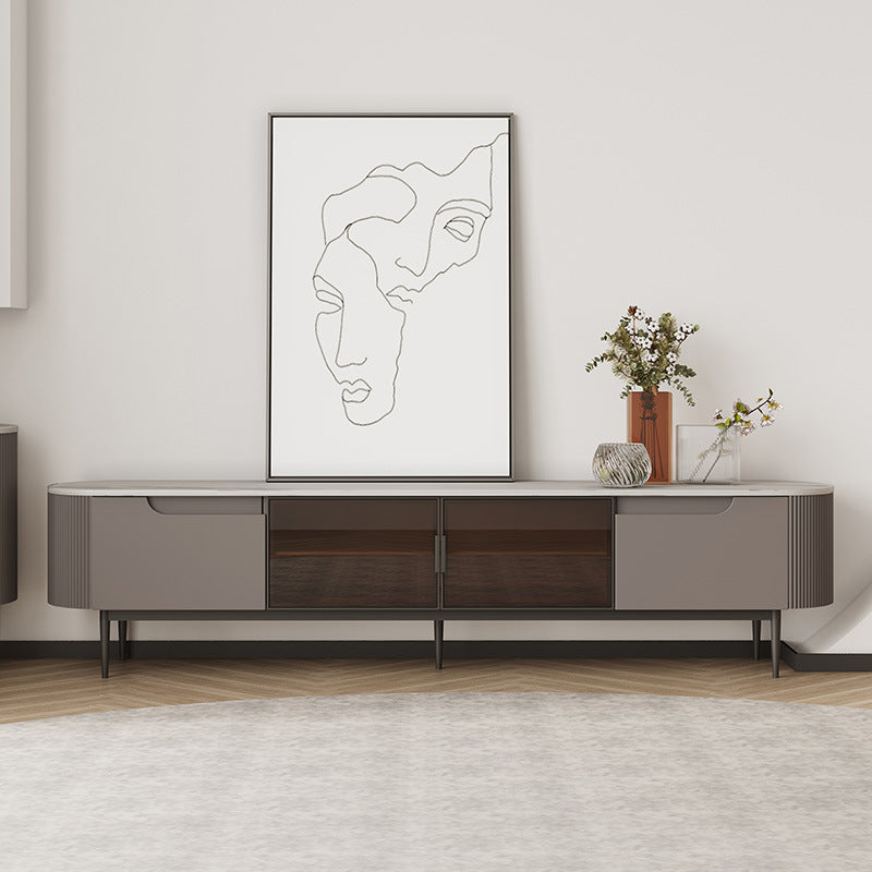 Lazio Grey Slate Italian TV Cabinet 78.74"D