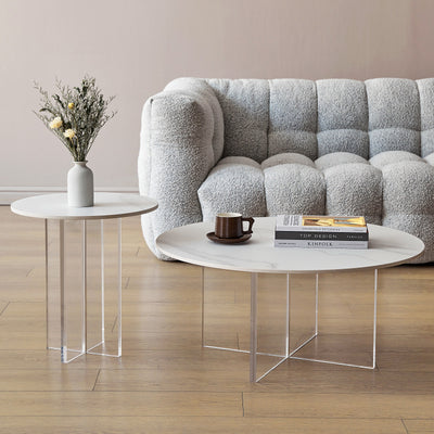 Dueville Slate Coffee Tables 31.49"D+17.71"D